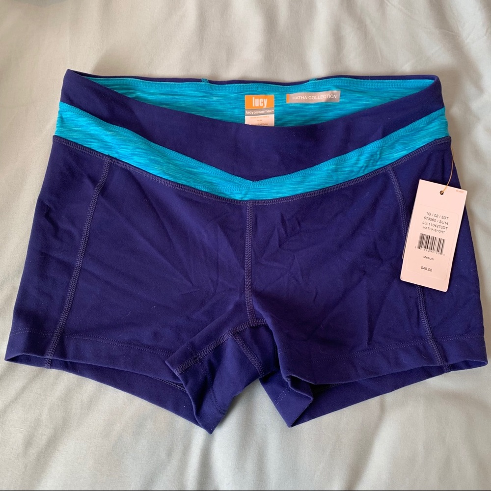 NWT Lucy Hatha Collection Powermax Yoga Shorts M